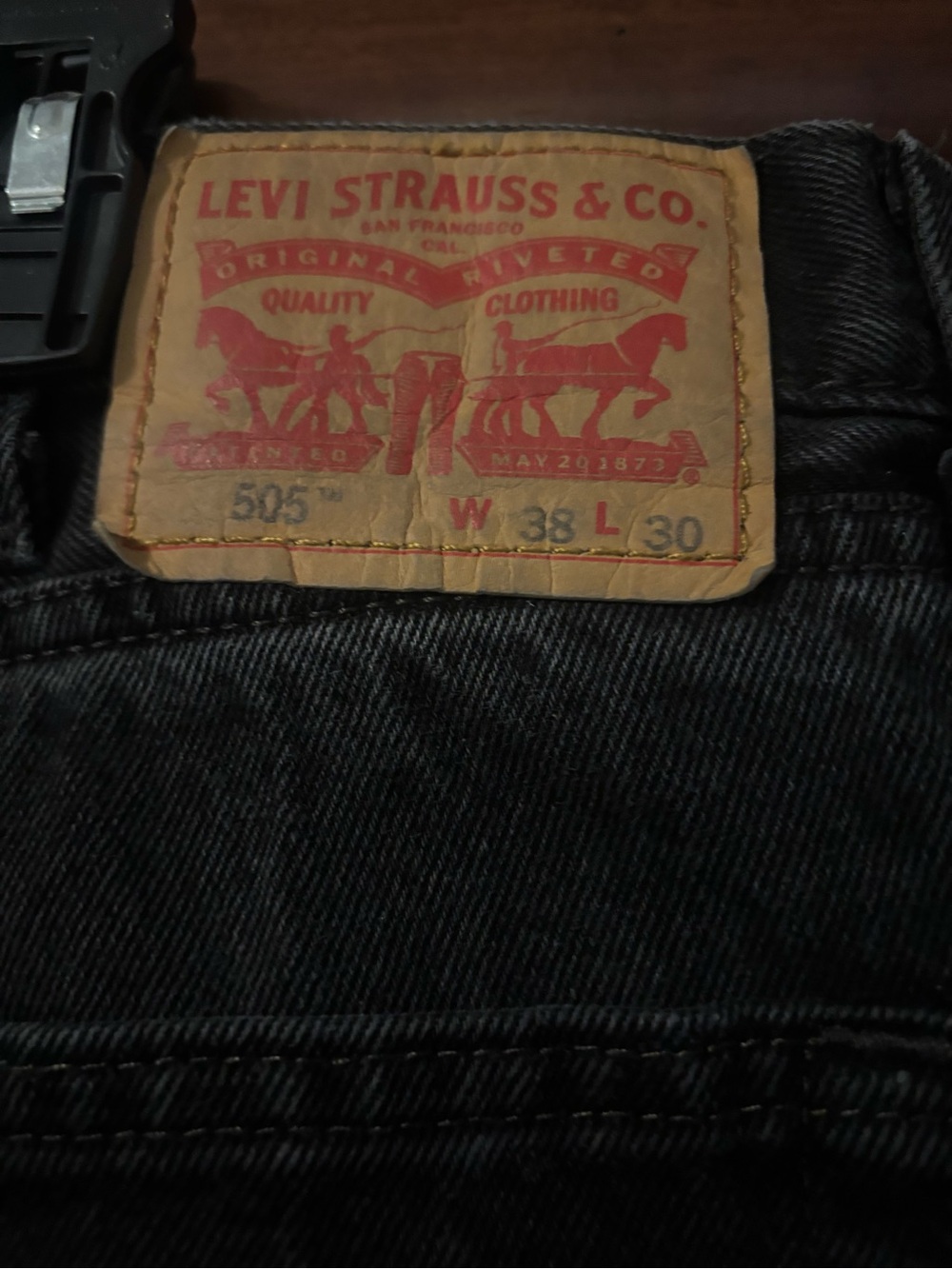 Levi's Black Straight Men's Jeans